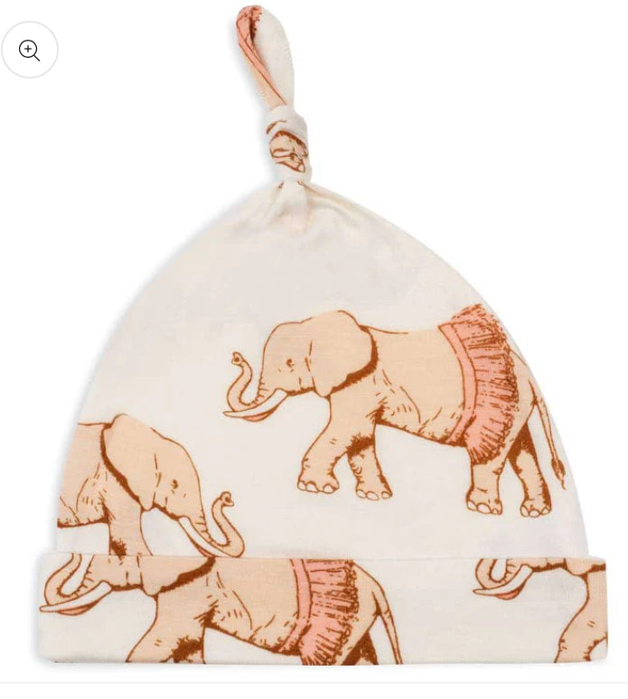 Tutu Elephant Bamboo Knotted Beanie Hat