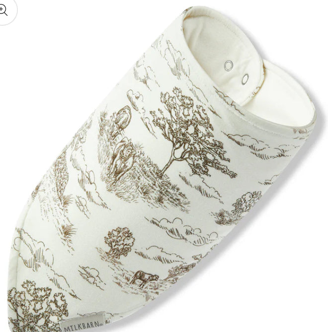 Country Toile Luxe Stretch Kerchief Bib