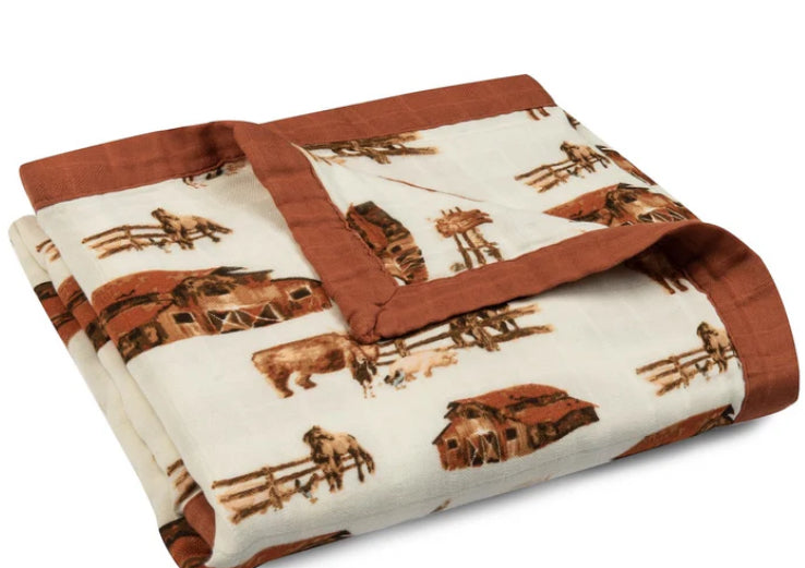 Homestead Big Lovey Three-Layer Muslin Blanket