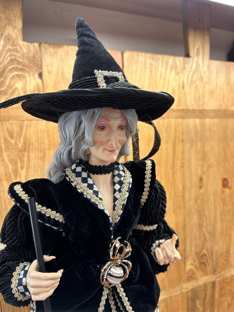 Haunted House Fabric Witch Figurine