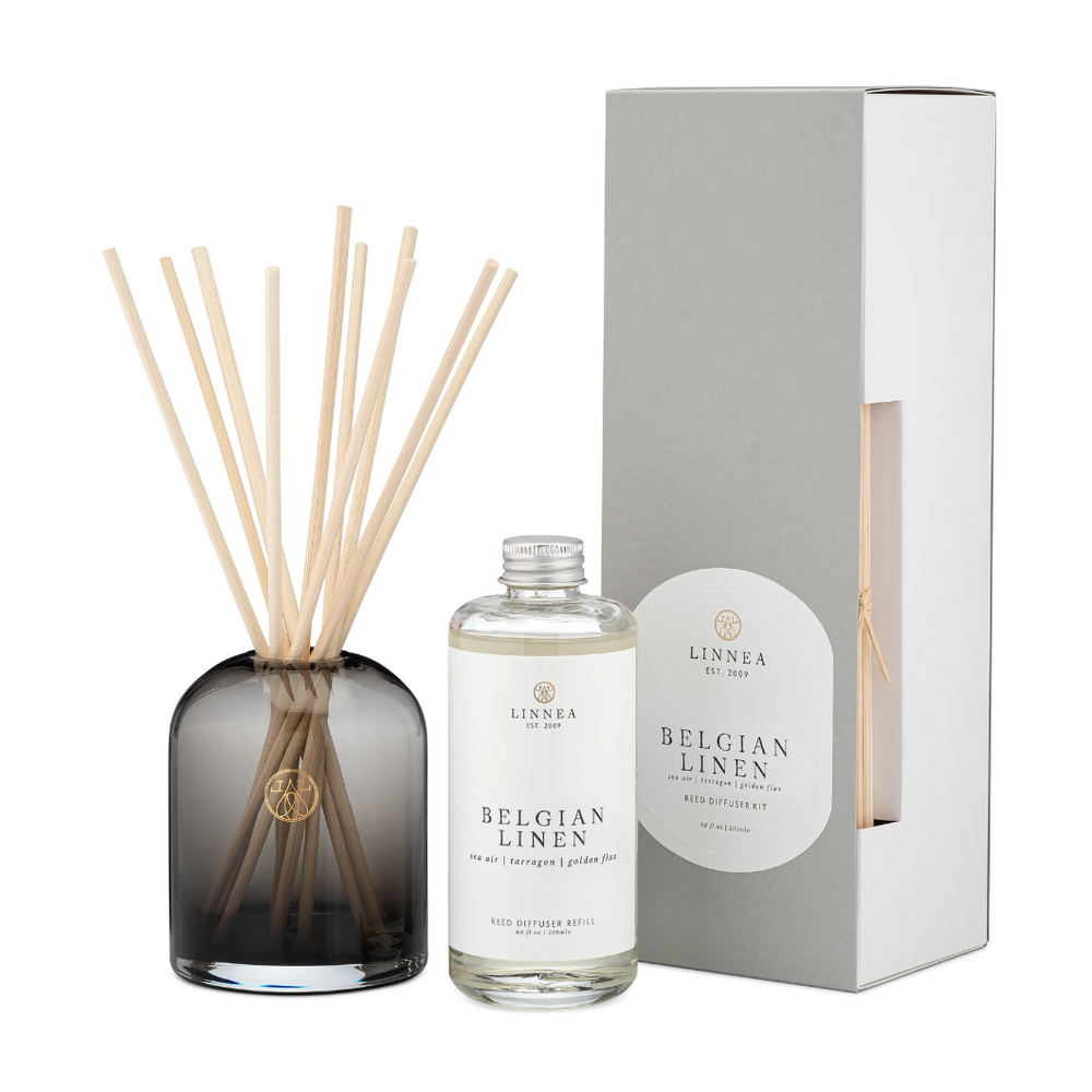 Belgium linen reed diffuser kit Linnea 