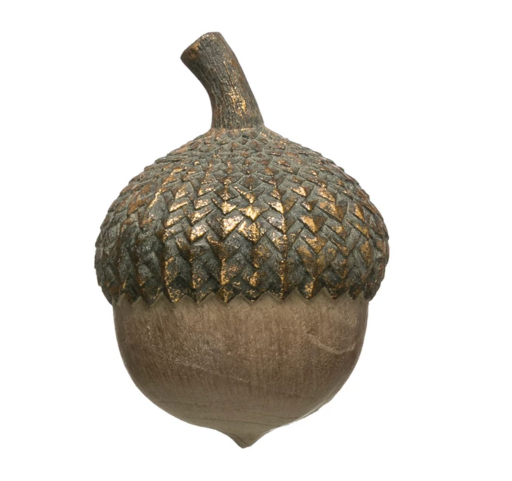 Acorn with Gold Top
