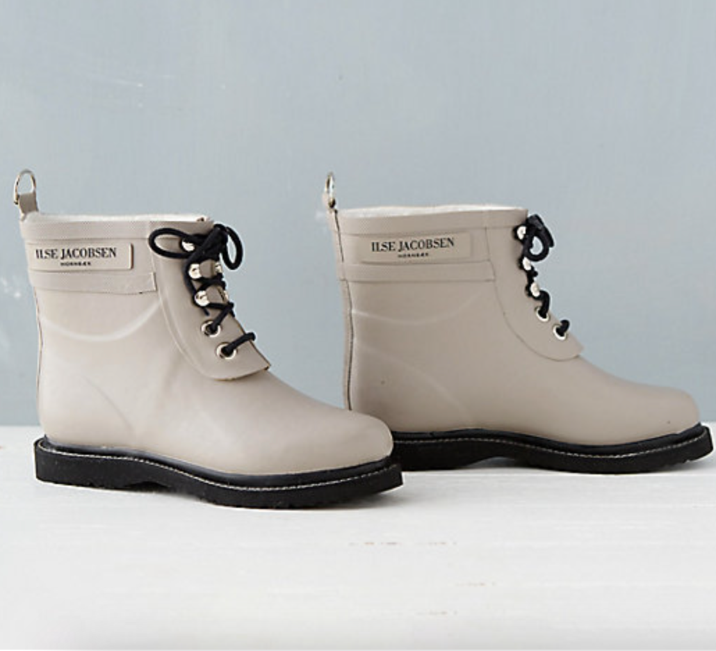 Ilse jacobsen lace up rubber boots sales