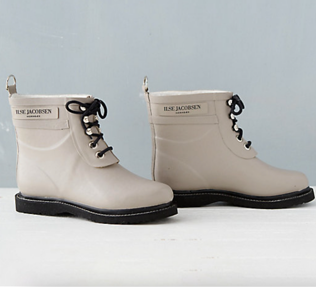 Ilse Jacobsen Laced Rain Boot, Short, Atmosphere â Hallstrom Home