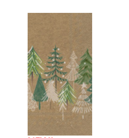 GUEST/GREEN XMAS TREES white green Napkins