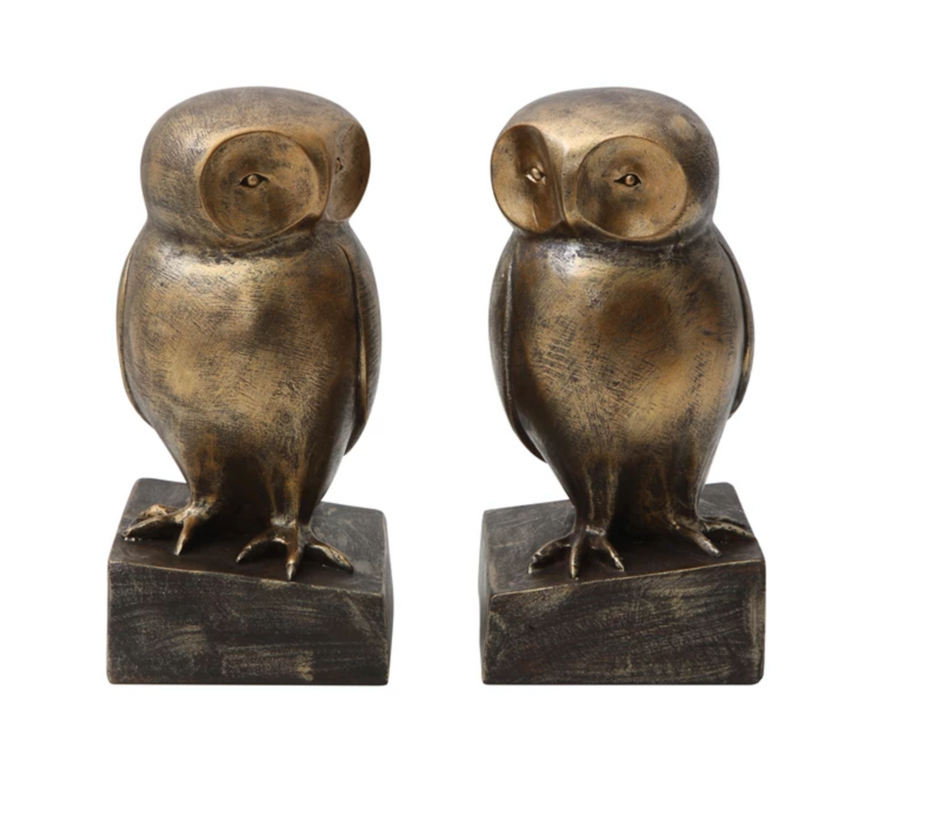 Owl Bookends, Set of 2