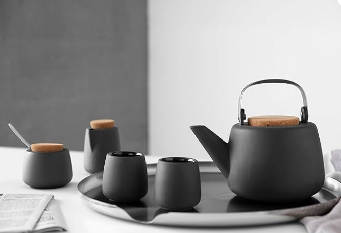 VIVA Nicola Charcoal Porcelain Japanese Style Tea pot