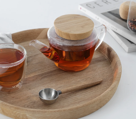 INFUSION Glass Teapot With Bamboo Lid
