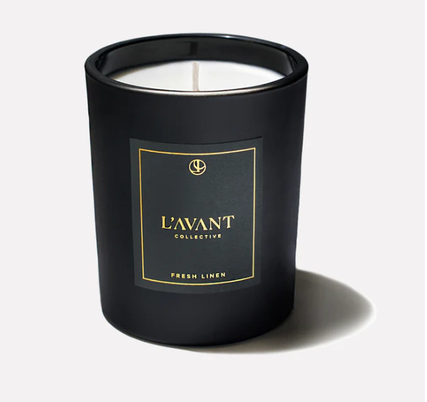 Lavant Fresh Linen Candle Black