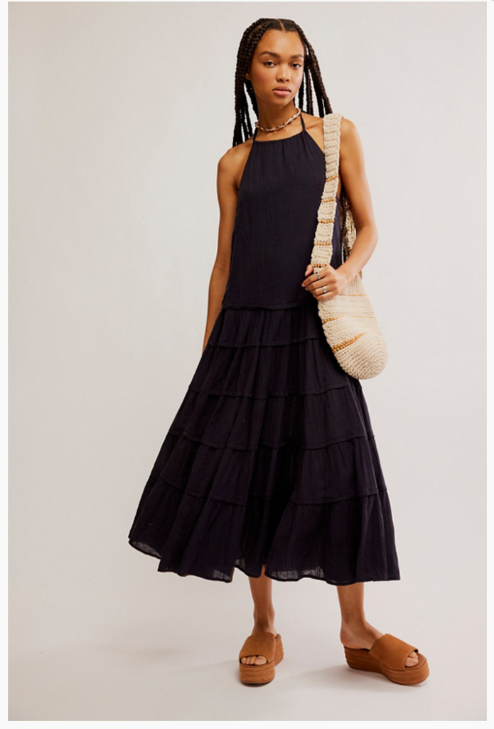 SOMEWHERE SUNNY MAXI / BLACK FP