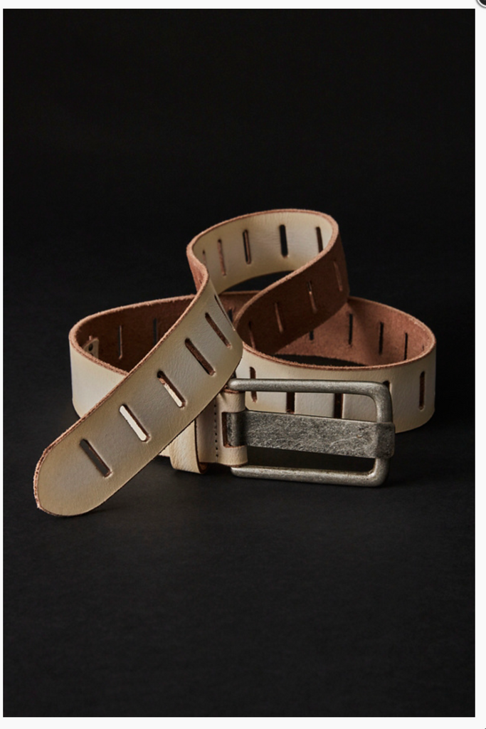 WTF JONA BELT / DISTRESSED IVORY