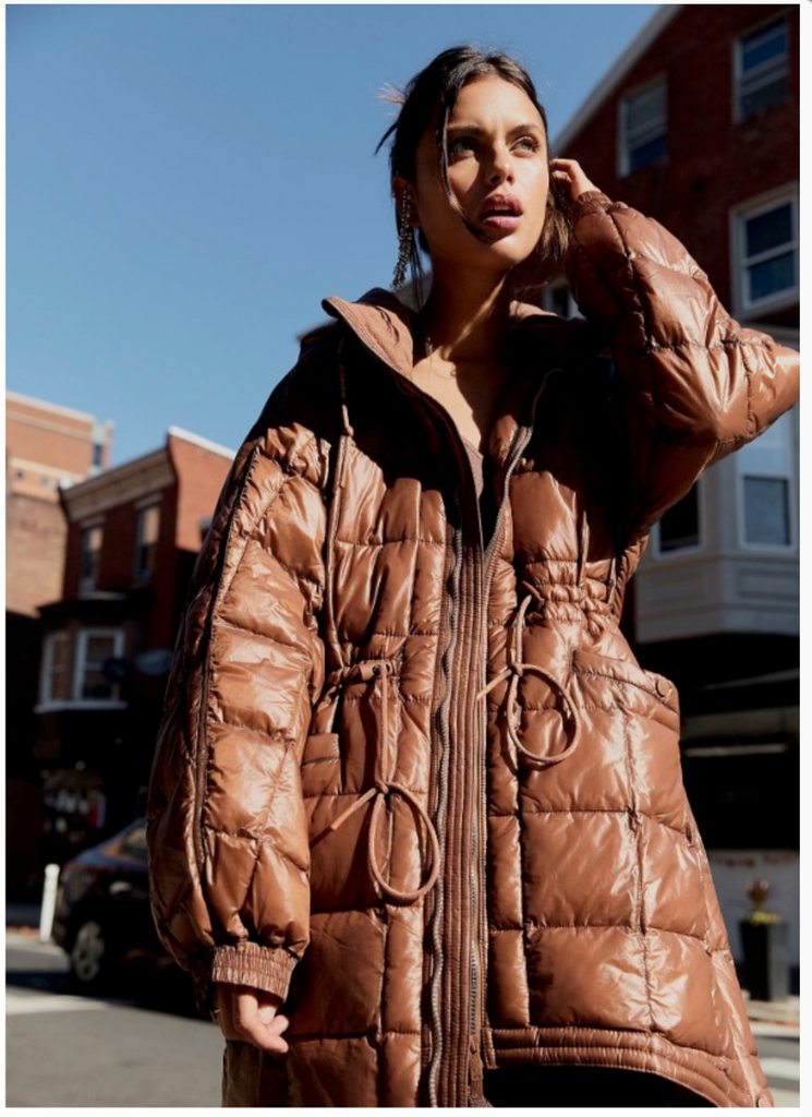 PATRICIA PACKABLE PUFFER/WALNUT