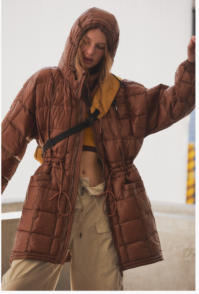 PATRICIA PACKABLE PUFFER/WALNUT