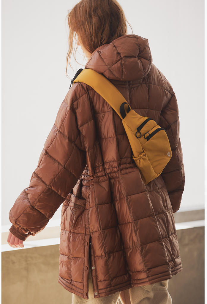 PATRICIA PACKABLE PUFFER/WALNUT