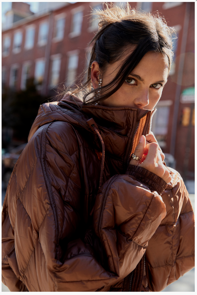 PATRICIA PACKABLE PUFFER/WALNUT