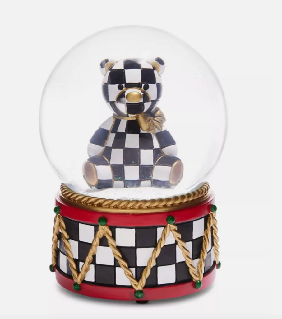 Courtly Bear Snow Globe