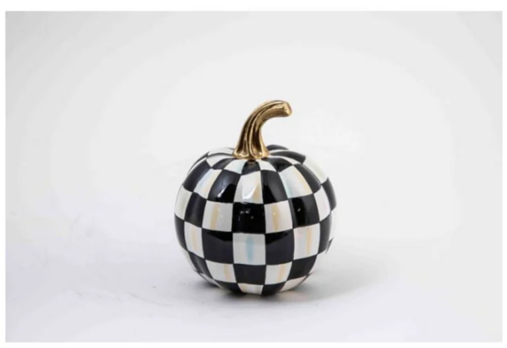 Courtly Check Glossy Mini Pumpkin