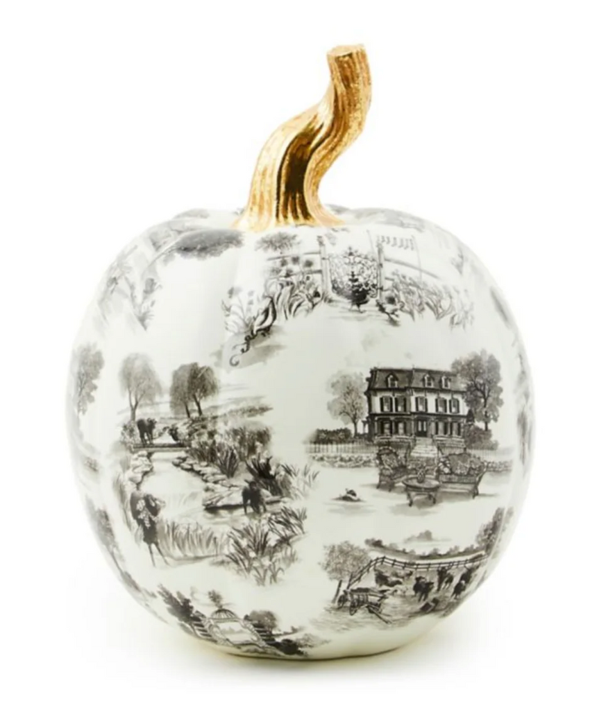 Black Toile Small Pumpkin