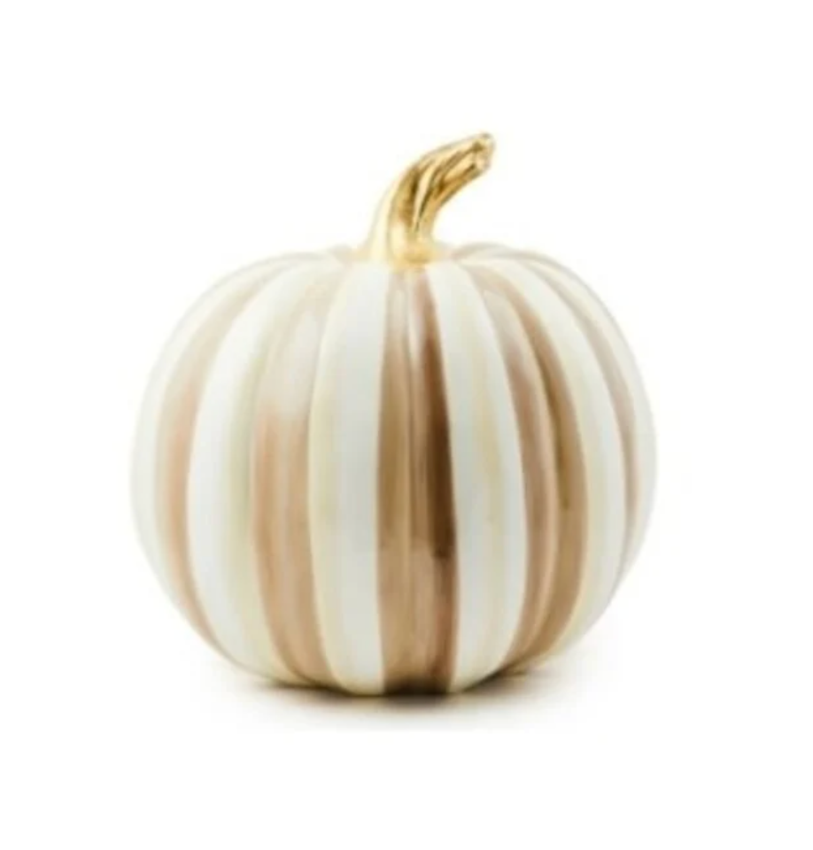 Mocha Stripe Medium Pumpkin