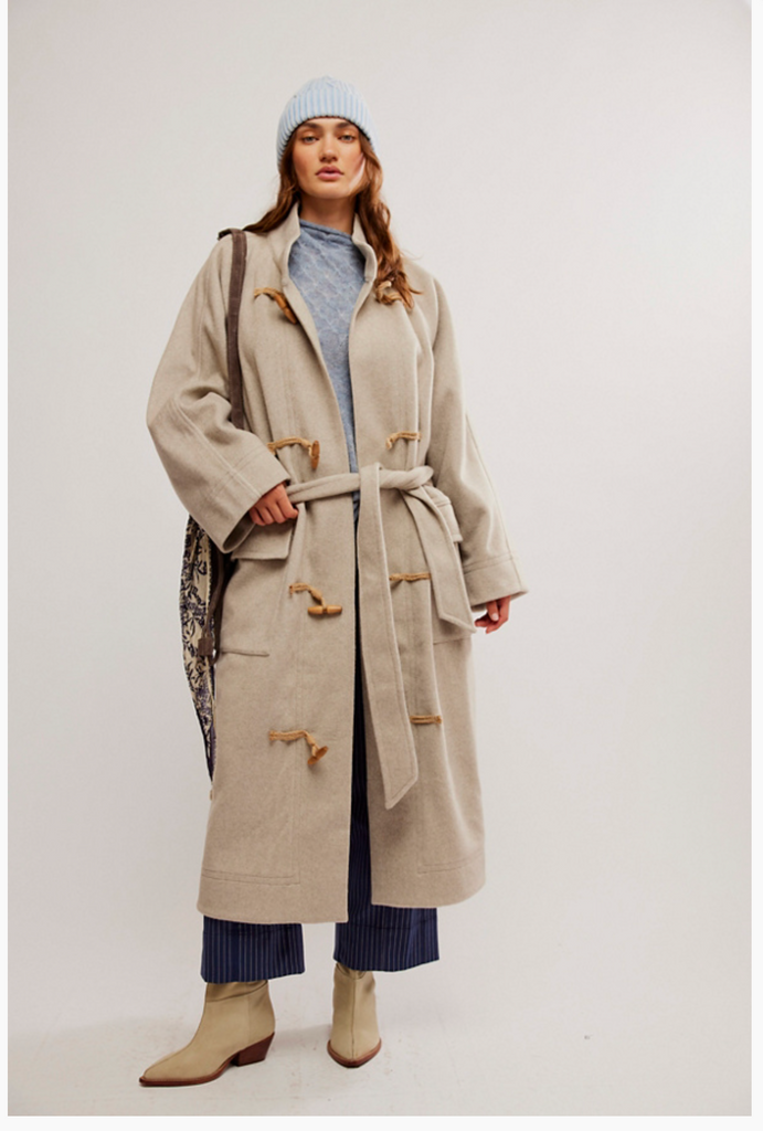 ALMA DUFFLE COAT / HEATHERED COFFEE