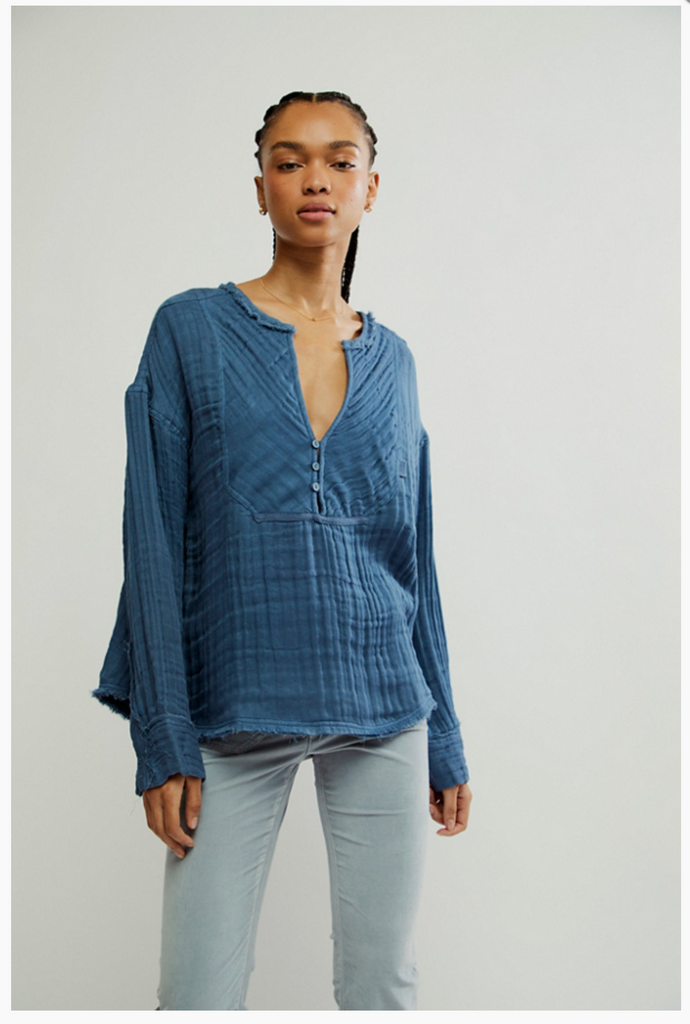 EASY SUNDAY TOP / DARK DENIM