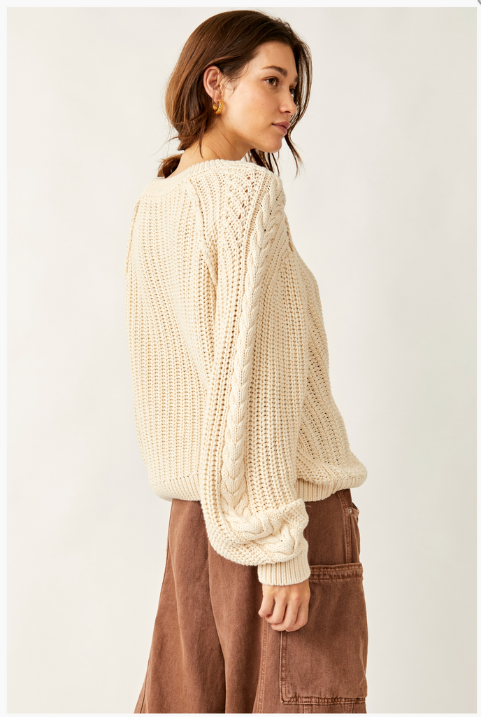 FRANKIE CABLE SWEATER / IVORY