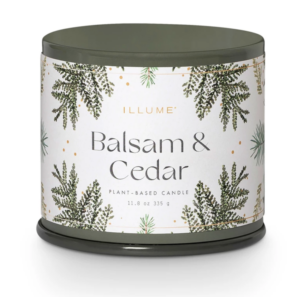 Balsam and Cedar Vanity Tin Candle 11 oz