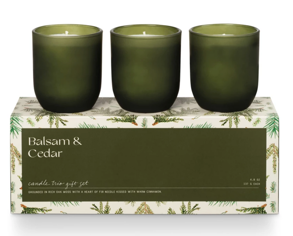 Balsam & Cedar Candle Trio Gift Set