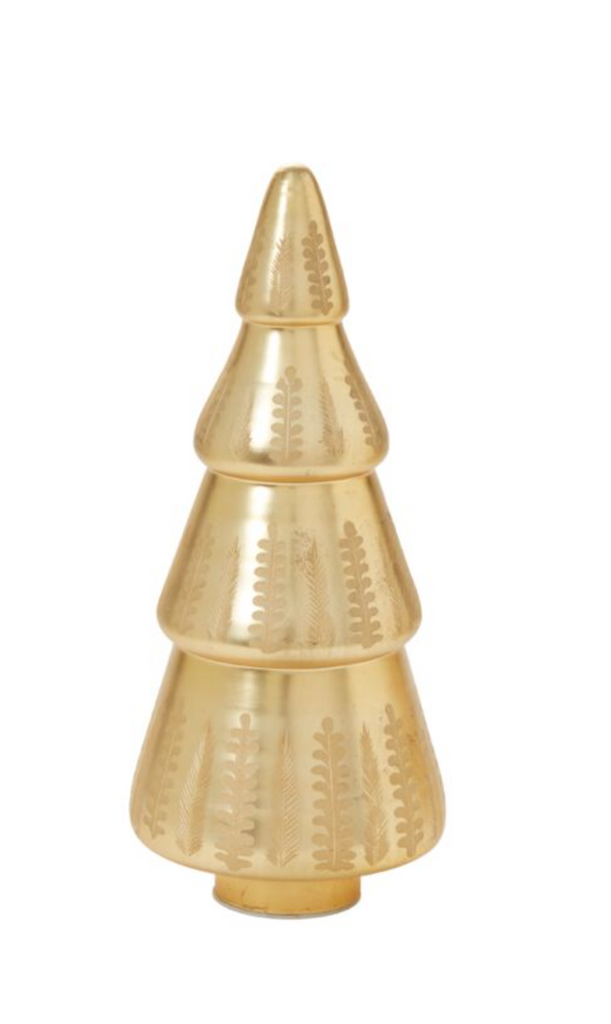 Goldleaf Light Up Tree 6"x 15" Mercury Glass Tree