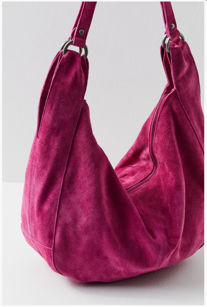 ROMA SUEDE TOTE / FUCHSIA