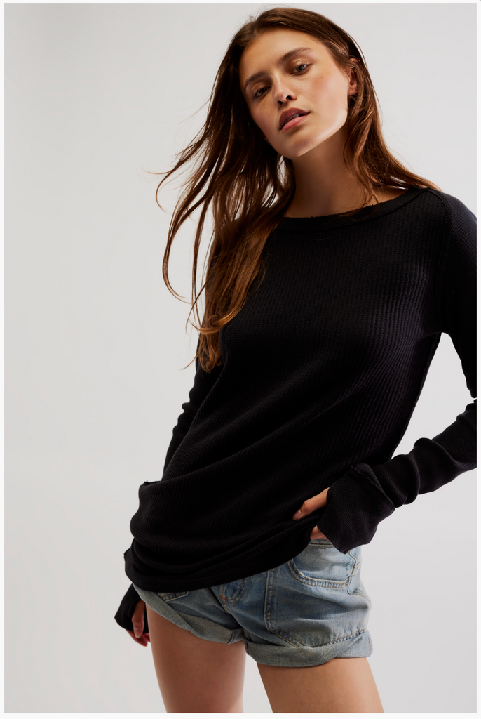 CARE FP HONEY B CREW NECK / BLACK