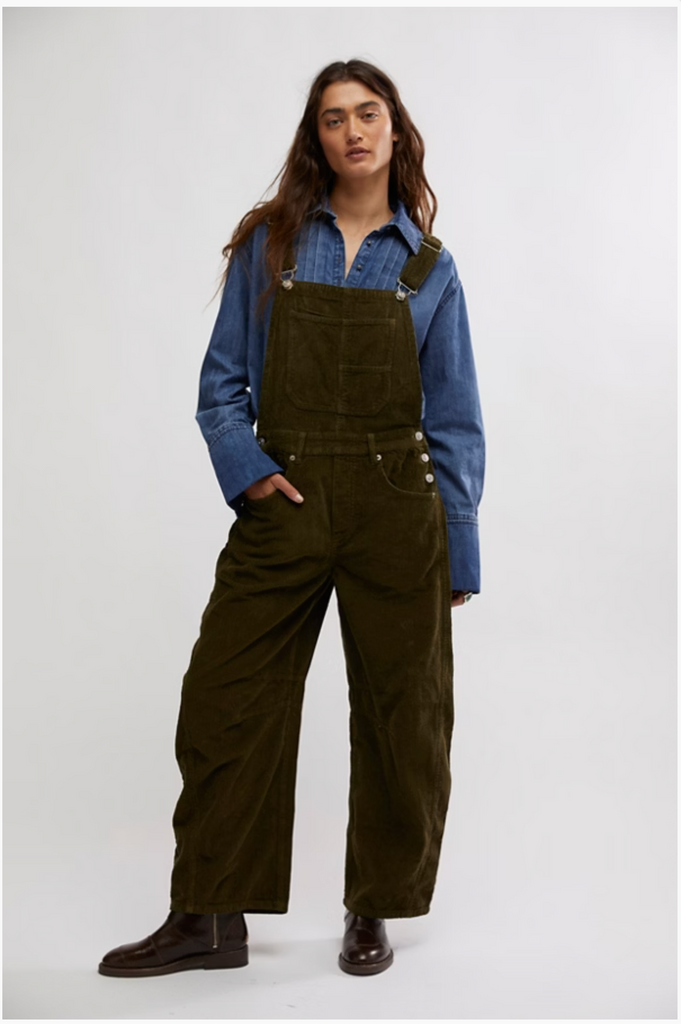 GOOD LUCK CORD OVERALL / FIR GREEN