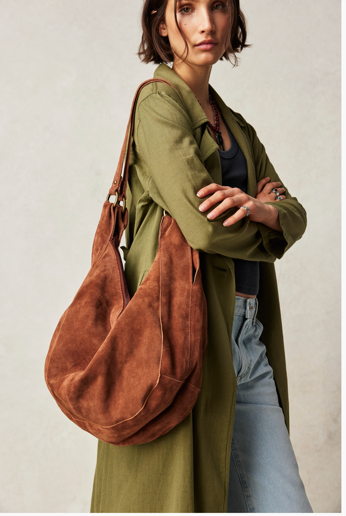 ROMA SUEDE TOTE / RUST