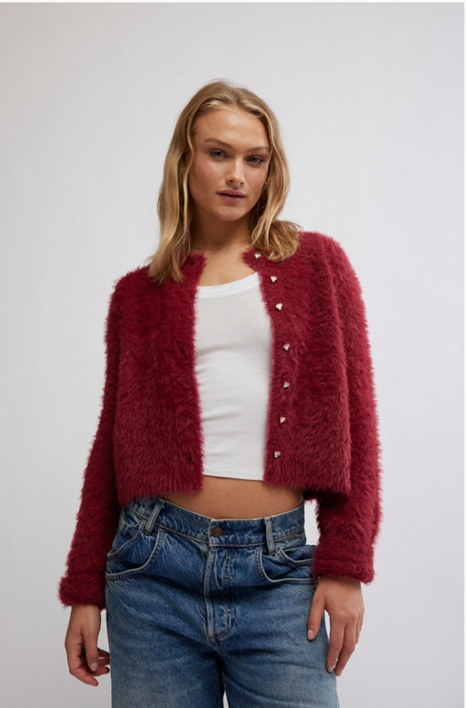 CELESTE CARDI / AGED RED