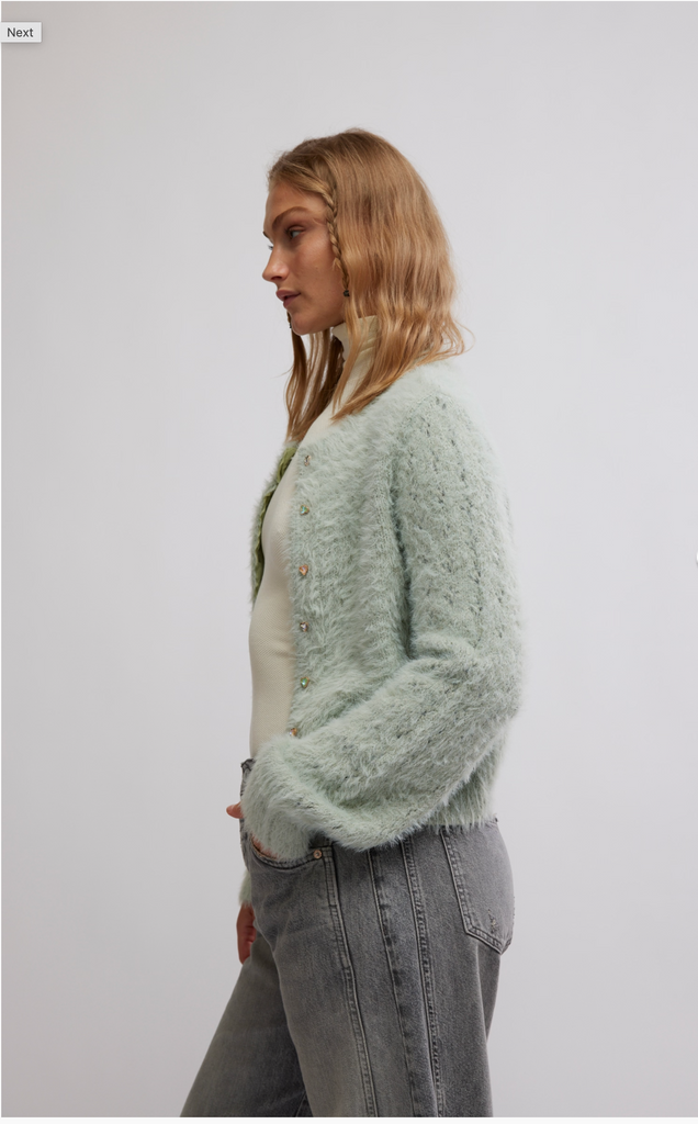 CELESTE CARDI / SEAFOAM