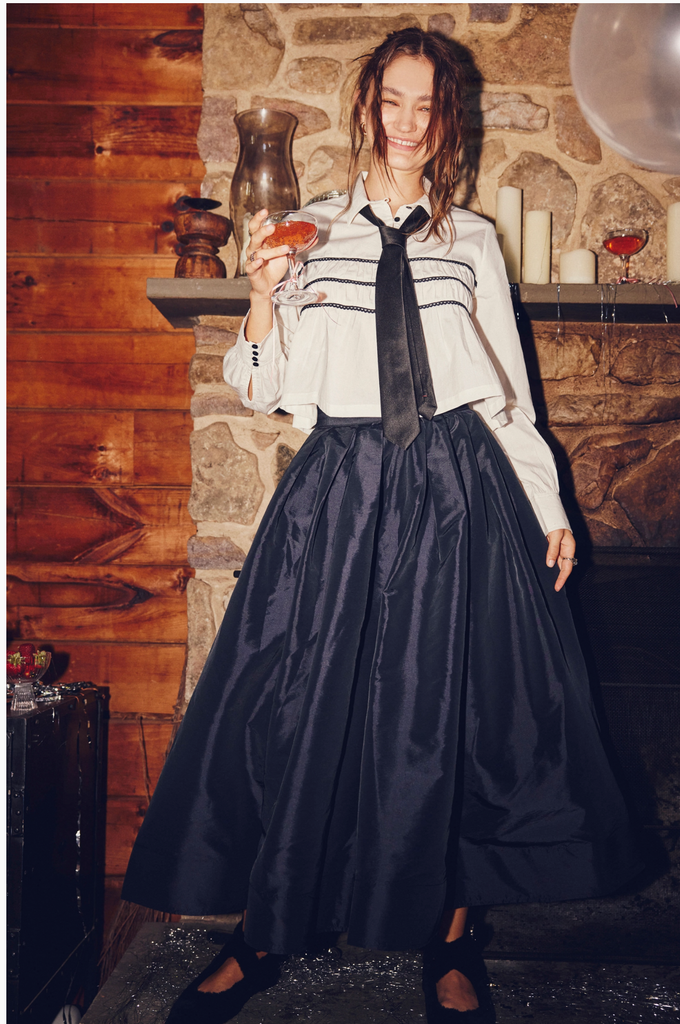 EMILIA FULL SKIRT / BLACK