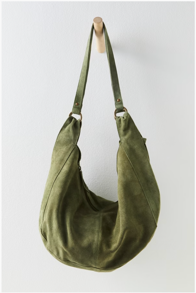 ROMA SUEDE TOTE / OLIVE MOSS