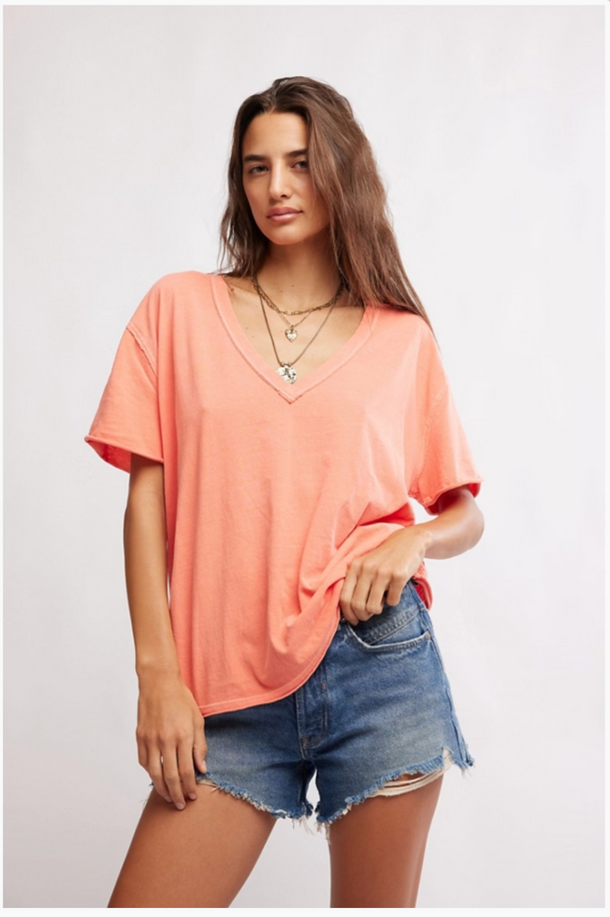 NINA TEE V / THRIVING CORAL