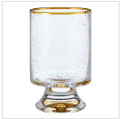 Gold Rimmed Old Fashioned Glass