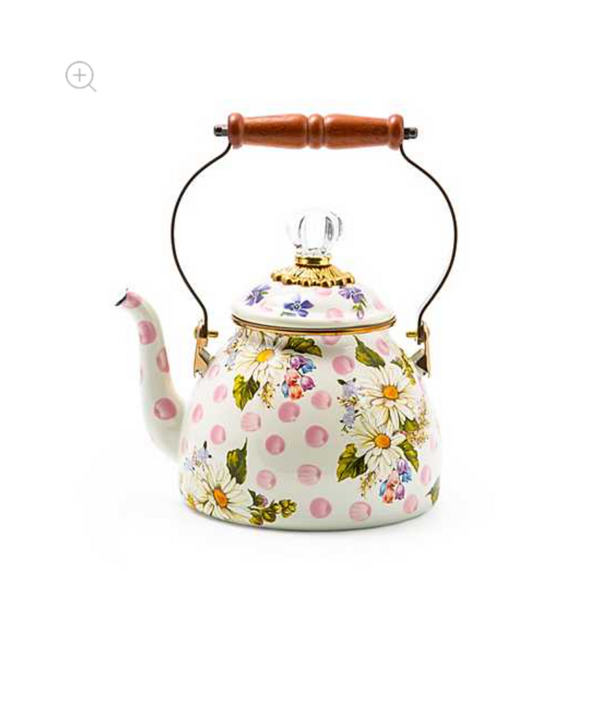 Wildflowers Pink 2 Quart Tea Kettle