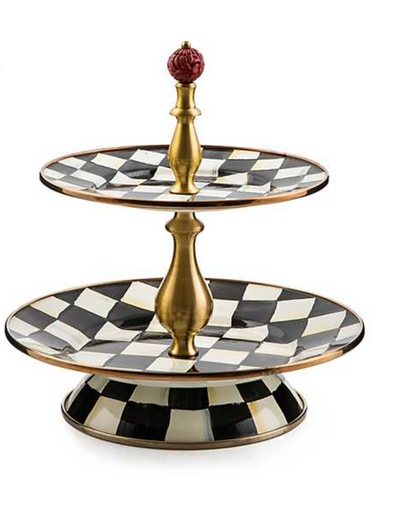 Courtly Check Two Tier Sweet Stand