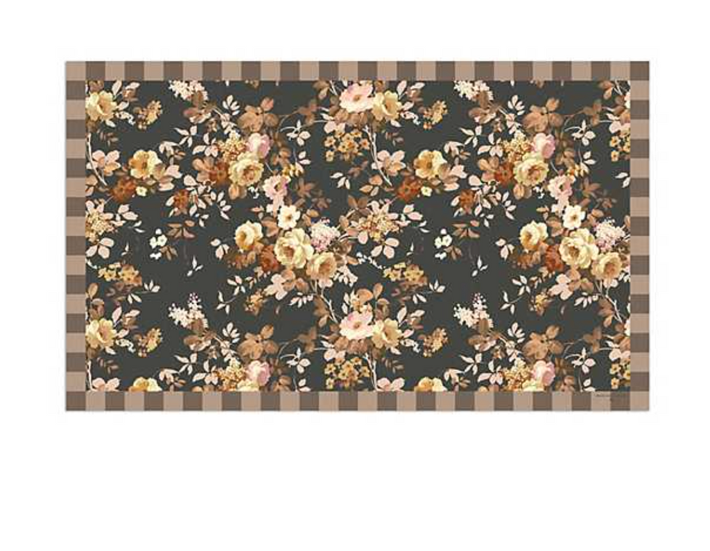 Cafe Floral 3' x 5' Floor Mat