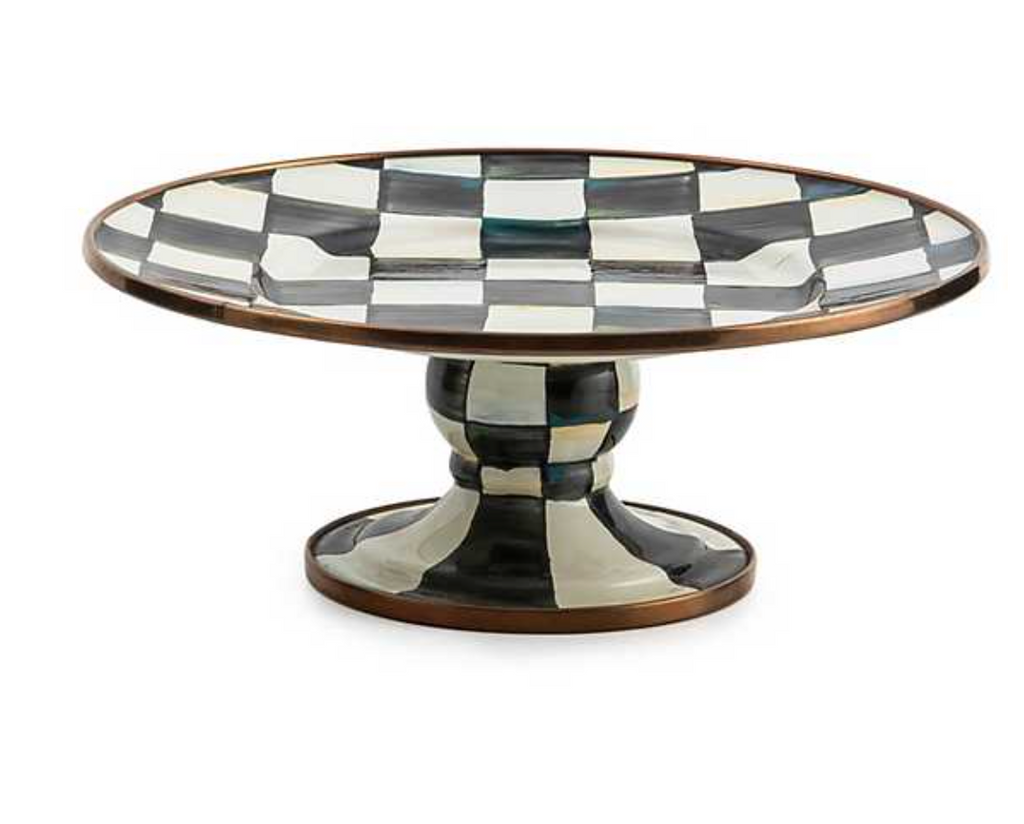 Courtly Check Mini Pedestal Platter