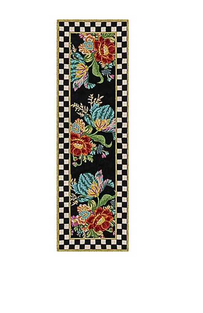 Flower Market 2'6" x 8' Washable Runner