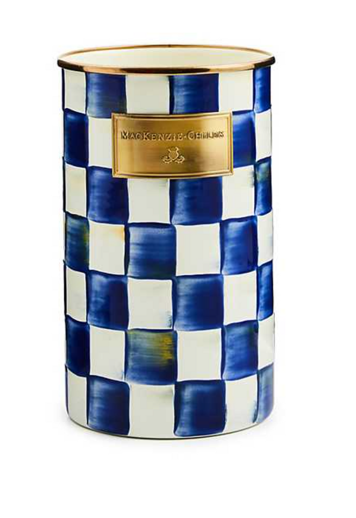 Royal Check Utensil Holder