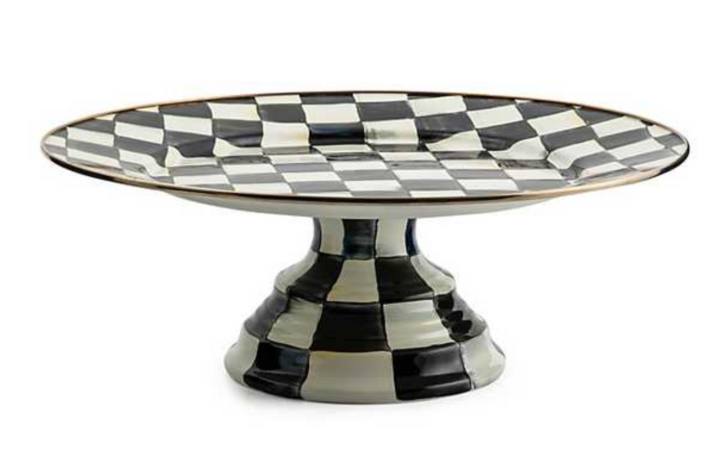 Courtly Check Large Pedestal Platter