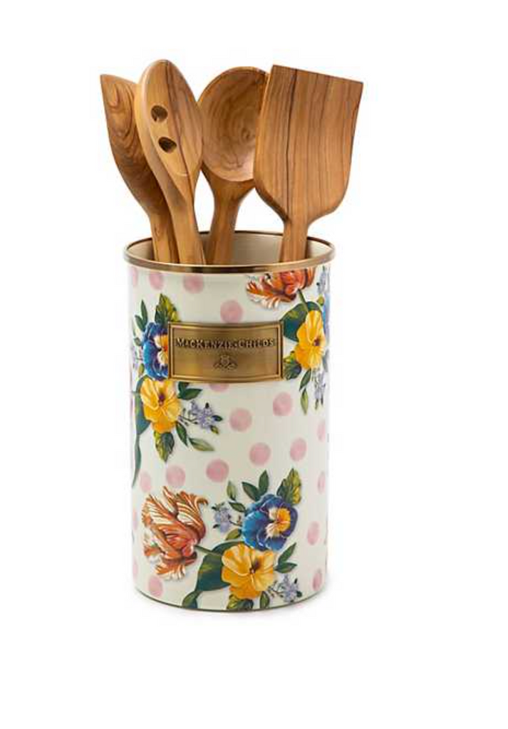 Wildflowers Pink Utensil Holder