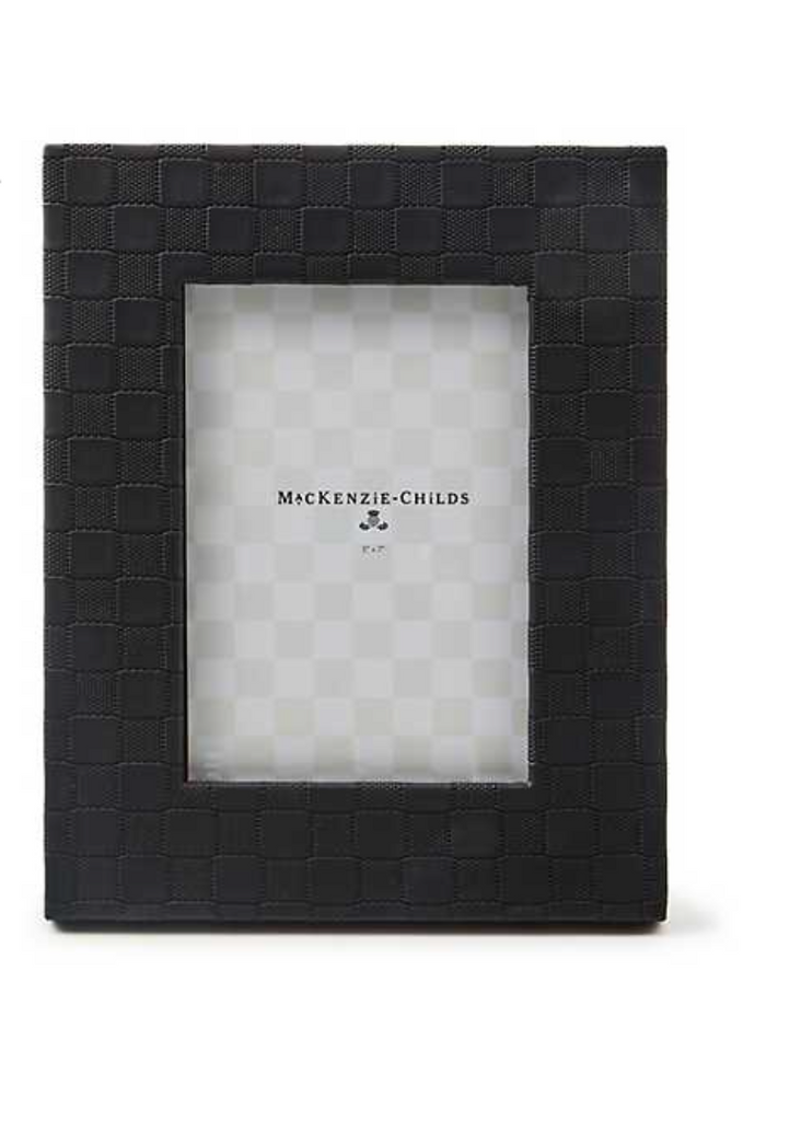 Black Faux Leather 5" x 7" Frame