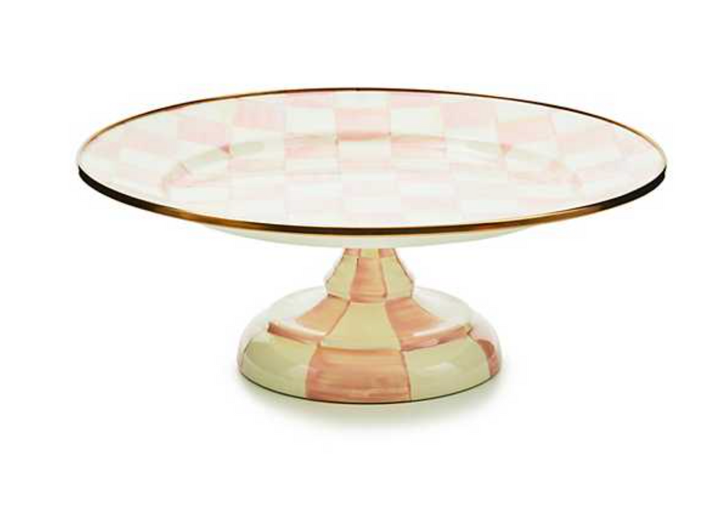 Rosy Check Small Pedestal Platter