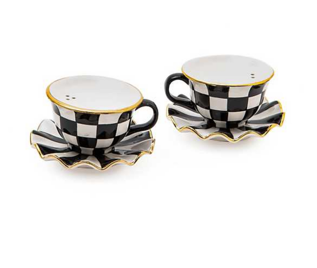 Courtly Teacup Salt & Pepper Set